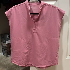 Figs Rafaela Scrub Top in color Chalk Pink